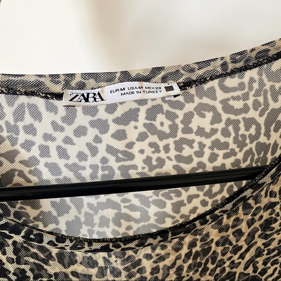 Zara Leopard Print Dress - Picture 2 of 3
